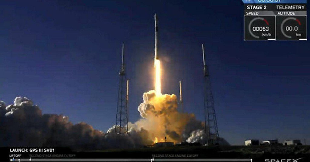 CBSNews's tweet photo. SpaceX launched Air Force's most powerful GPS satellite https://t.co/HaHbvqEWjF https://t.co/SRwXfwDonV