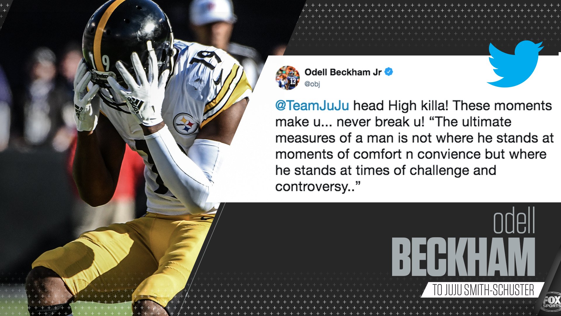 FOX Sports on X: 'Odell Beckham reached out to Juju Smith-Schuster