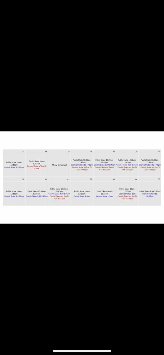 Join us in Fishers over your winter break for a fun time ice skating! For a live schedule and pricing information visit our website at indyfueltank.com/publicskating 

*Schedule is always subject to change, so please visit our website or call us if you would like to double check times