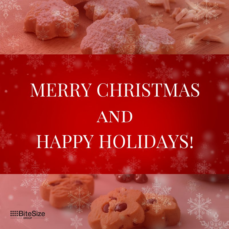 Merry Christmas from the Bite Size team! We wish you a wonderful holiday full of family, love and indulgence!  
#Christmas #merrychristmas #happyholidays #happynewyear #NY #australiannewyear #holidays #family #food #bitesizebites #bitesizegoodness #chocchip #almondshortbread