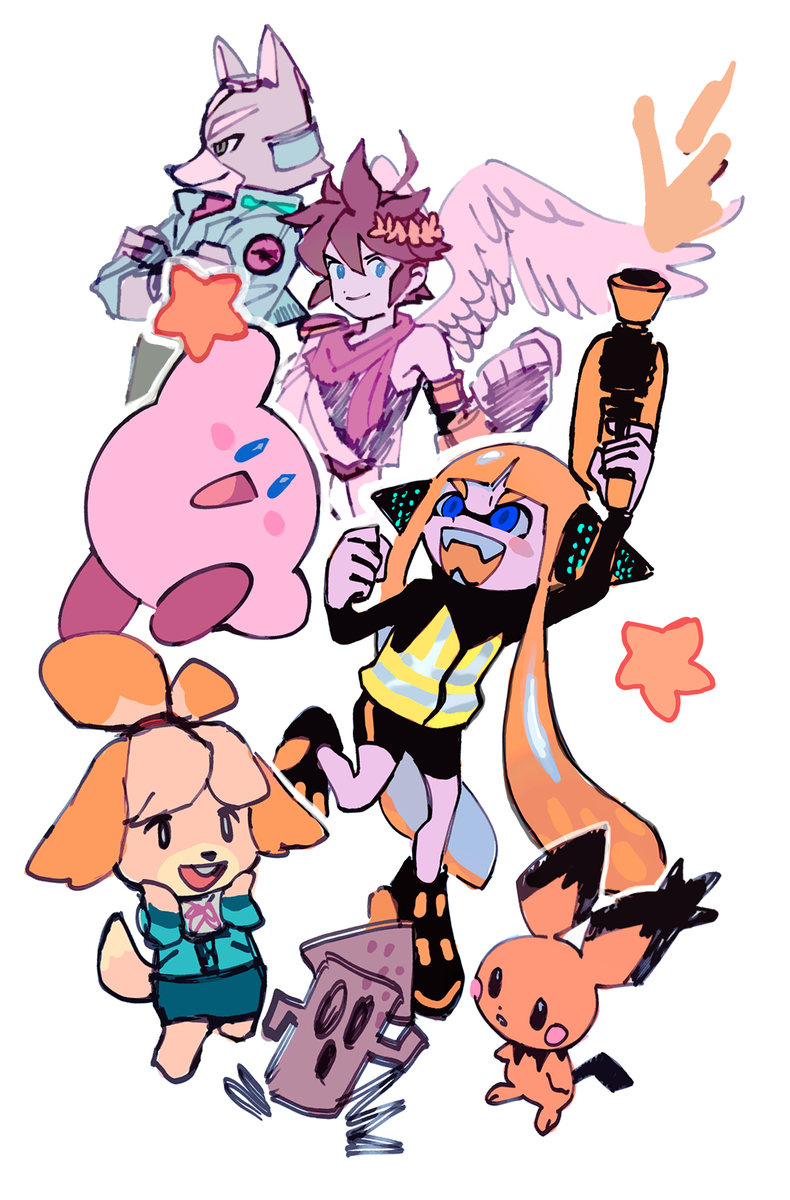 SUPER!!! SMASH!!! BROS!!! ULTIMATE!!!!! doodles