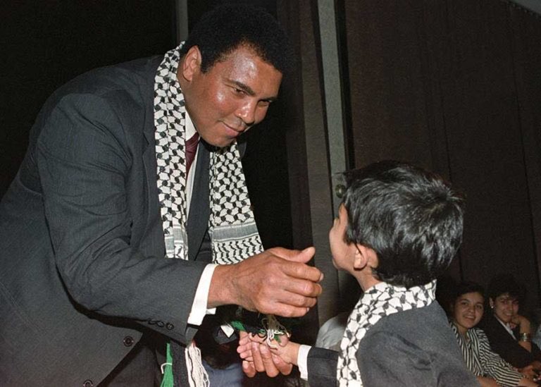 “...the United States is the stronghold of Zionism & imperialism...In my name & the name of all Muslims in America, I declare support for the Palestinian struggle to liberate their homeland & oust the Zionist invaders.” - Muhammad Ali 