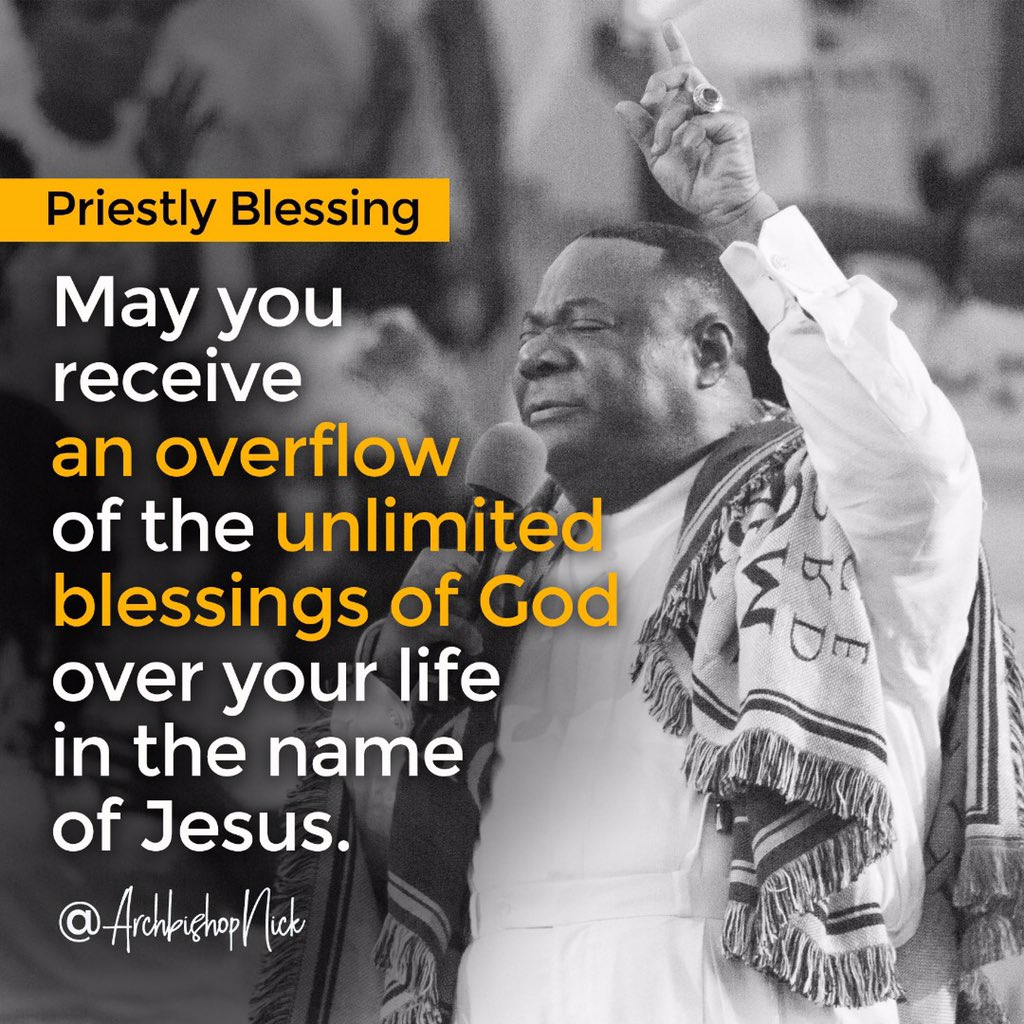 ArchbishopNick's tweet photo. May you receive an overflow. . .#ArchbishopNick #priestlyblessing #unlimited #overflow #wordifGod https://t.co/emWB7ZSyB4