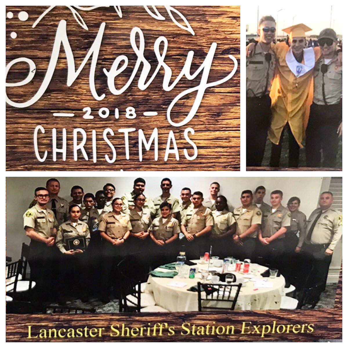 LANLASD's tweet image. Our Lancaster Station Explorers wishing everyone a Merry Christmas!

#LASD #AV411 #LASDexplorers #Christmas2018