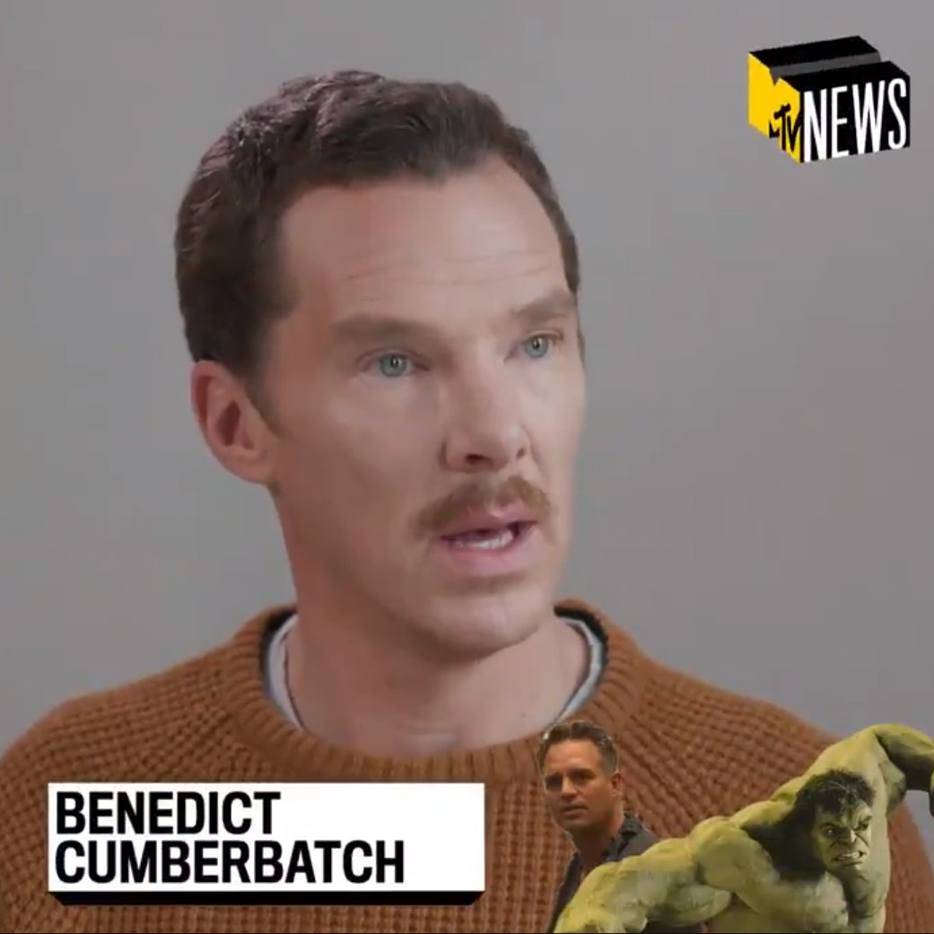 SimplyC360's tweet photo. #MTV News hosted a fun short #interview with #BenedictCumberbatch asking what #gifts would he give to his fellow #Avengers. What gifts would you give to the members of the #Avengers?
(📸: MTV News)
.
.
#simplyc360 #celebrity360 #celebrity #celebnews #actor #Marvel https://t.co/6N6YcxcO0T