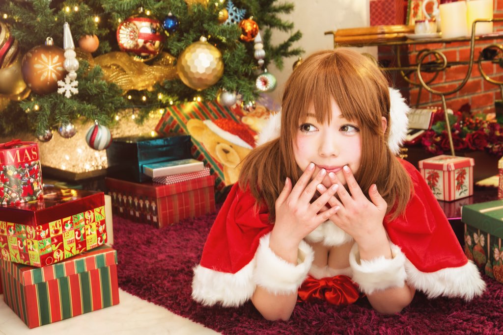 画像,クリスマスなので愛梨サンタさん🎅えへへっ、サンタもプレゼントに含まれますよっ♪🎁🎄✨#クリスマス #デレマス https://t.co/R06UatbZSo…