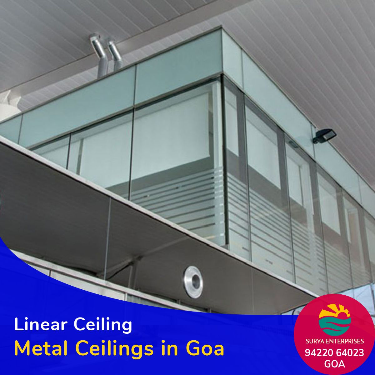 Surya Enterprises Goa On Twitter Linear Metal Ceiling Goa