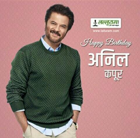 Wishes a very Happy birthday to Evergreen actor Anil Kapoor ..  