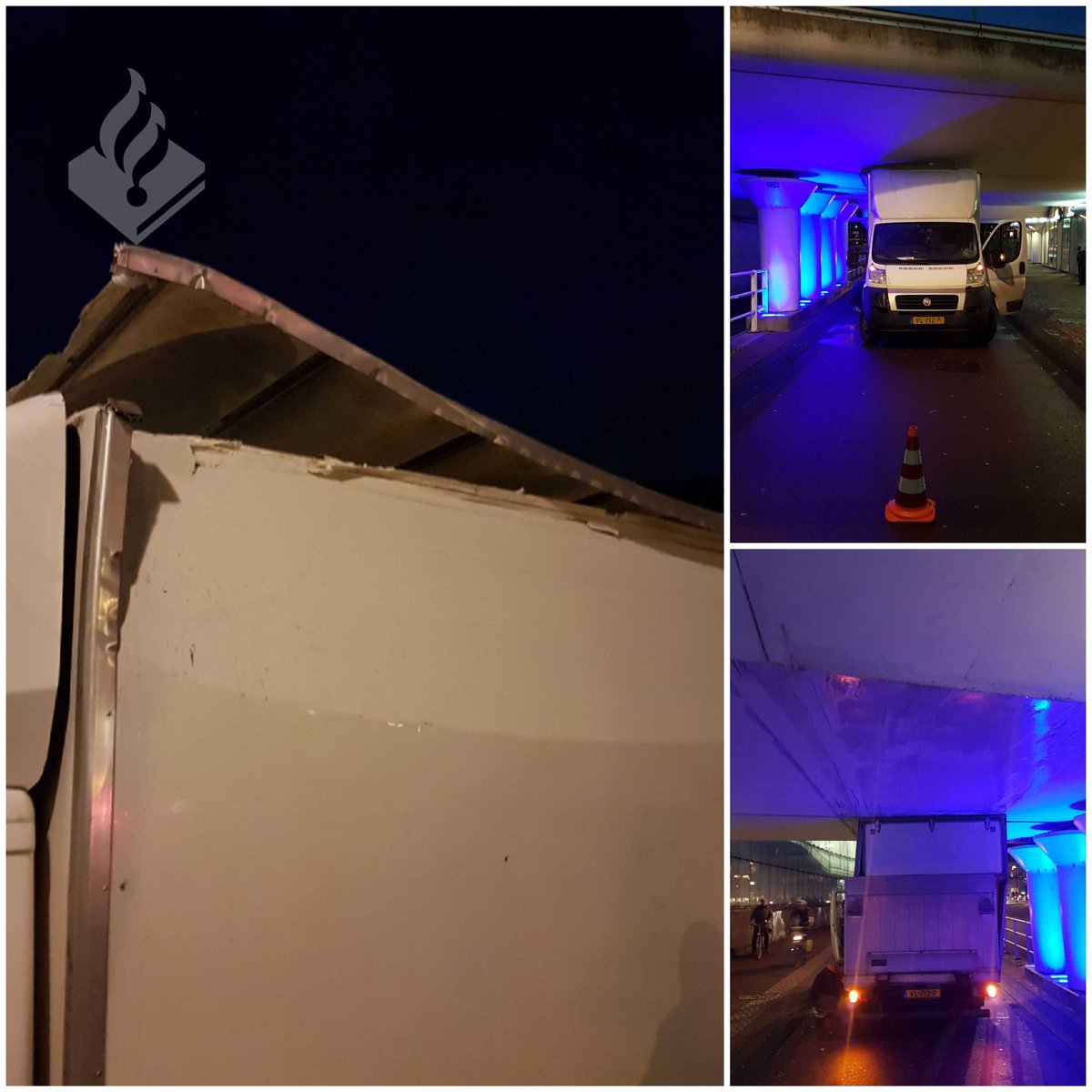 Vorige week maandag een bijzonder drukke late dienst gehad, waaronder 3x een prio rit. Daarbij ook een "eerste keer". Chauffeur had zich vergist in de weg EN de hoogte van zijn voertuig. 😅