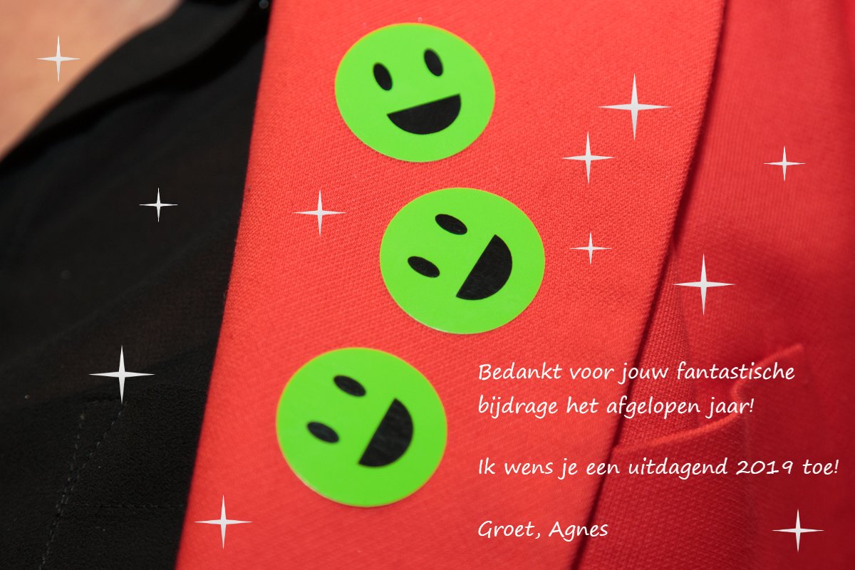 Bedankt voor het fantastische 2018! 
Op naar nieuwe uitdagingen in 2019!