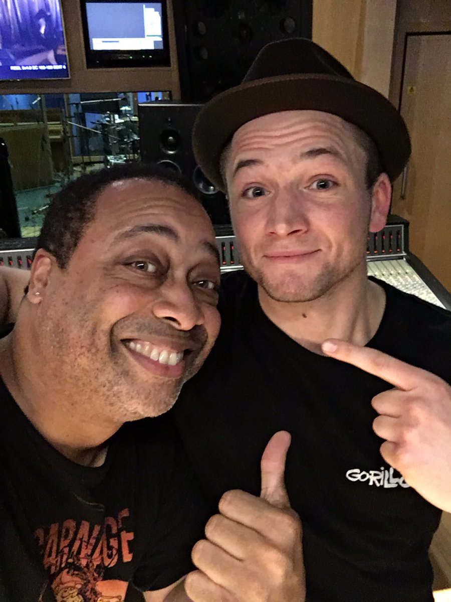 jerrybarnesbass's tweet photo. #taronegerton recording was fun !!! https://t.co/E2FdoPd9yv