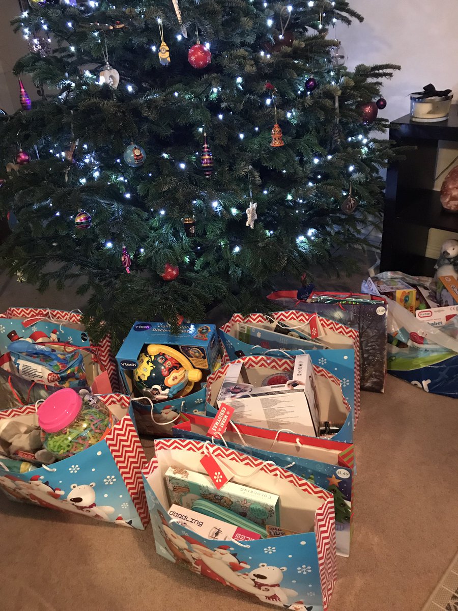Just a few of the presents donated to help people less fortunate this Xmas! Thanks very much <a href="/SalvArmyIHQ/">Salvation Army IHQ</a> they’ve been wrapped and delivered! #ssafa 🎅🏻❤️