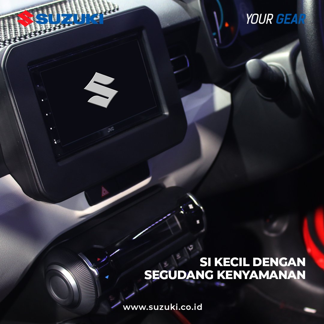 SuzukiIndonesia's tweet photo. Salain memiliki harga yang terjangkau, Suzuki Ignis juga memiliki segudang teknologi modern di dalamnya. Beberapa fitur penunjang kenyamanan kamu sudah ada di area dashboard dan mudah difungsikan loh, Suzuki Family.
#Suzuki #SuzukiIndonesia #Ignis #GearToIgnite https://t.co/ltVQxVd79K