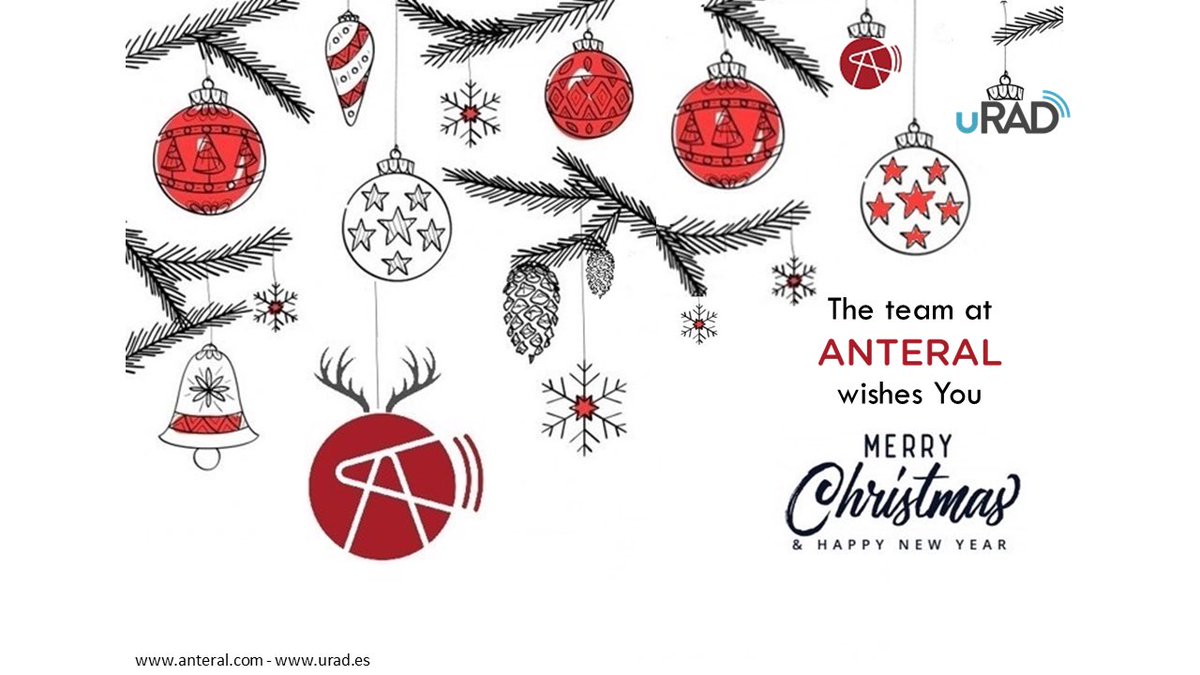 The team at Anteral wishes You Merry Christmas &amp; Happy New Year! #Anteral #uRAD #innovation #antenna #radar #technology