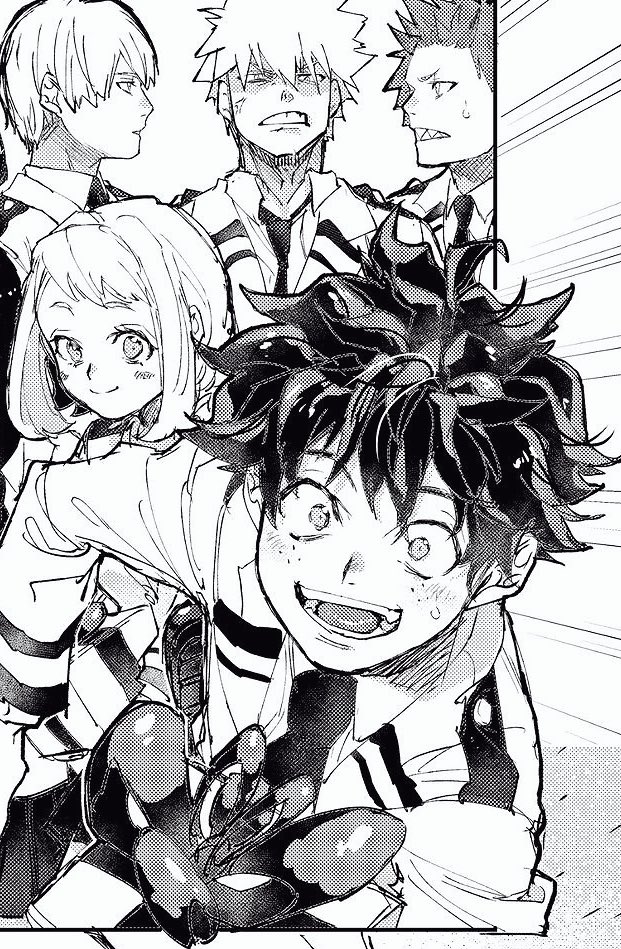 ここのデク上手くかけて気に入ってる😊✨
見づらいけど、デクの事かっちゃんが、蹴ってるんだよね……分かりづらいけど……😂 