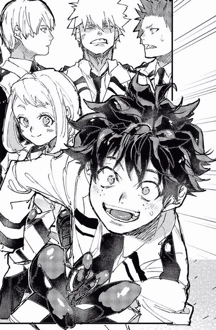 ここのデク上手くかけて気に入ってる😊✨
見づらいけど、デクの事かっちゃんが、蹴ってるんだよね……分かりづらいけど……😂 