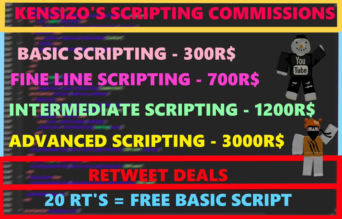 Scripting commissions roblox