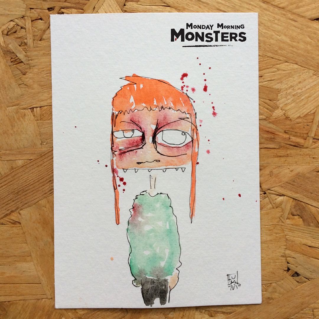 Monday Morning Monsters from July 2017
-
-
-
-
#mondaymorningmonsters #mondaymorningmonster #mondaymorningfeeling #innermonster #innerbeing #illustration #drawing #monsters #cartoon #illustrationart #characterillustration #watercolour  #timelapse #timelapsedrawing