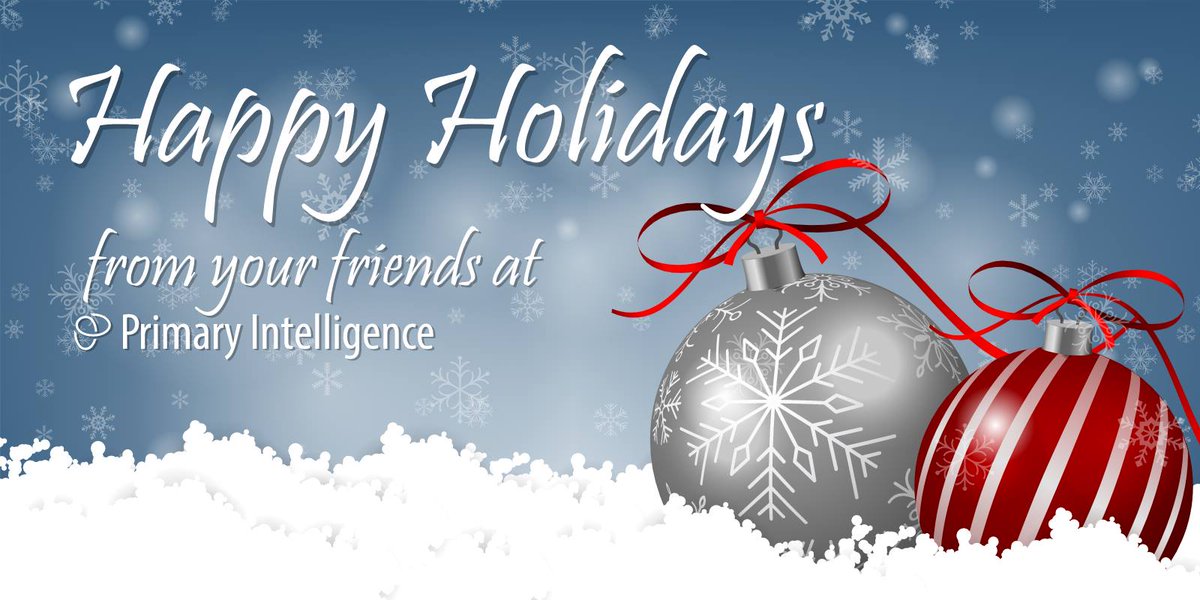 PIOutcomes's tweet photo. All of us at Primary Intelligence are sending you our best wishes for a wonderful Holiday season and a healthy and prosperous New Year. https://t.co/20qDe5zeia #SeasonGreeetings #HappyNewYear #Holiday2018 https://t.co/fpxMBwmPnX