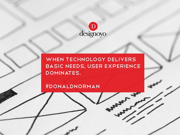 designoyotweets's tweet photo. When technology delivers basic needs, user experience dominates. 
#DonaldNorman 
#uxdesign #uxresearch #webdesigning #wireframe #technology #animation #vfx #studio #Digital #digitallife #makeinindia #Digitalindia #business #designoyodigitalventures #uxui #UX #designthinking https://t.co/Xe0t5XZfqB
