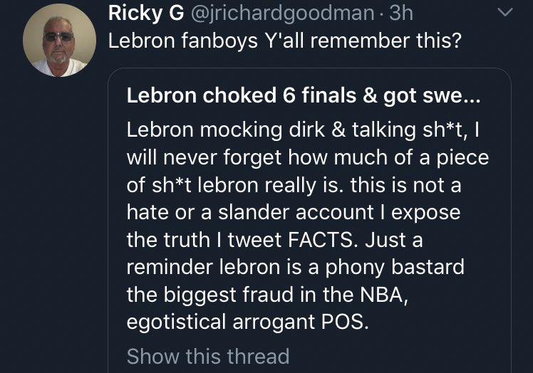 hatefulmanchild's tweet photo. LMAO I swear all LeBron haters are either old geezers, 13-16 year olds, or 20 something year olds who don’t have a job and still live with their parents, and all of them try so hard to act tough on Twitter 🤣🤣😂😂🤣😂 https://t.co/0HBqyMqLJ7