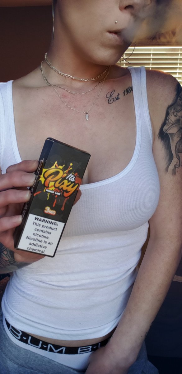 TashaTusler's tweet photo. Sayin goodnight with Mango Lime @itspixyejuice...
Get yours at https://t.co/utatAWsKfN and use code tasha15 for 15% off your order!
#itstashajames #vapebabe #vapelife #vape #hottie #babe #gorgeous #photooftheday #inkedbabe #vapeislife #vapefam #shinjinvapor #itspixy #mangolime https://t.co/5Yes0y1ElL