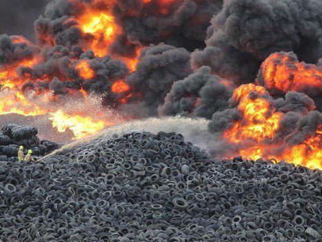 EmjacOfficial's tweet photo. Tire fires are extremely dangerous resulting in air pollution, emission of hazardous compounds and earth contamination. 

#tires #recycling #EMJAC #TRU #renewableresources https://t.co/k19QYIZpzJ