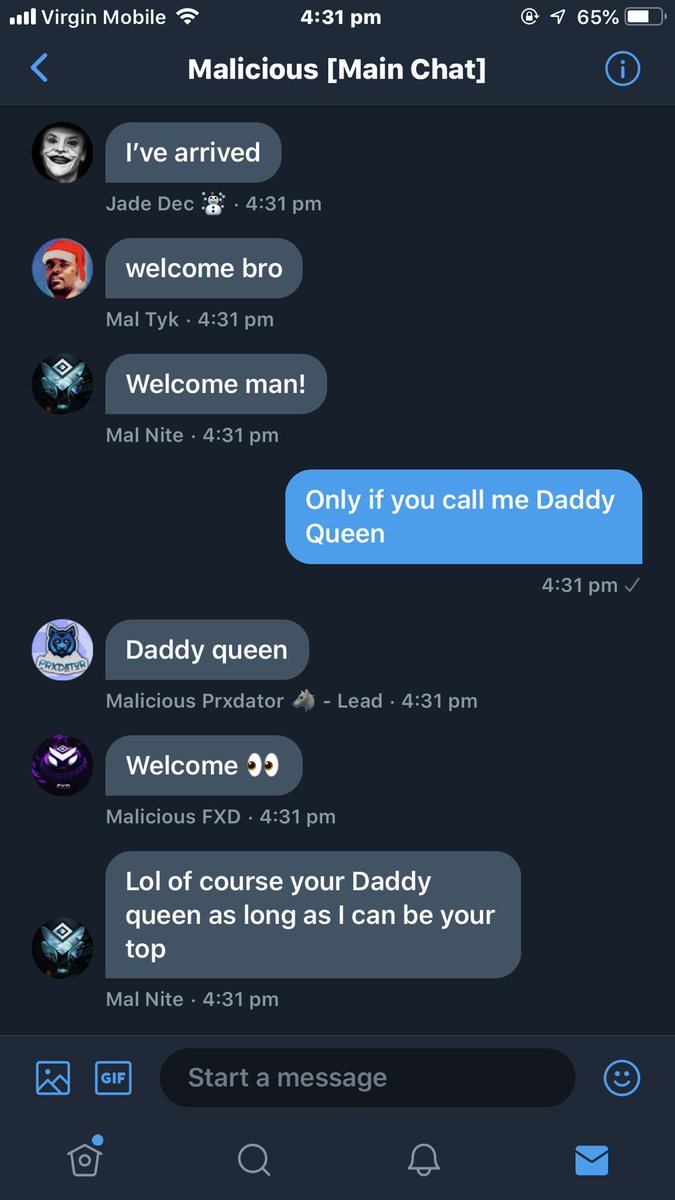 FckenTerrified's tweet photo. So I just followed this lad, heβs got the respect of the Queenies πΈπΌ
#DaddyQueen
#BitchWillBeViral https://t.co/JfZNK0LUxO