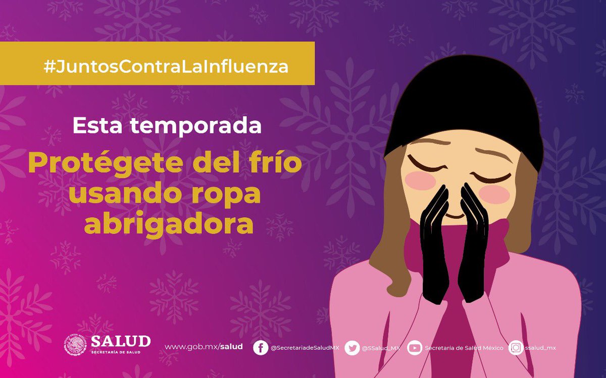 SSalud_mx's tweet photo. #JuntosContraLaInfluenza🧥🥼🧤🧣 https://t.co/UXbEaLOfTv