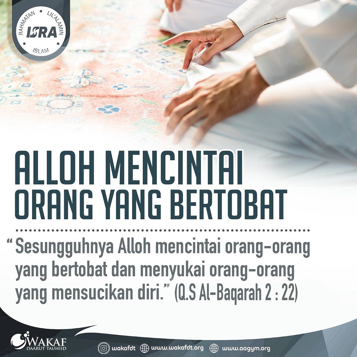aagym's tweet photo. Sesungguhnya kita adalah makhluk lemah yang tiada pernah luput dari kesalahan. Setiap hari dosa-dosa kita lakukan. Baik dosa besar maupun dosa kecil. Namun, bukan besar kecilnya dosa yang perlu kita waspadai. Yang penting kita waspadai adalah jikalau kita sampai meremehkan dosa. https://t.co/gLTPFxd01A