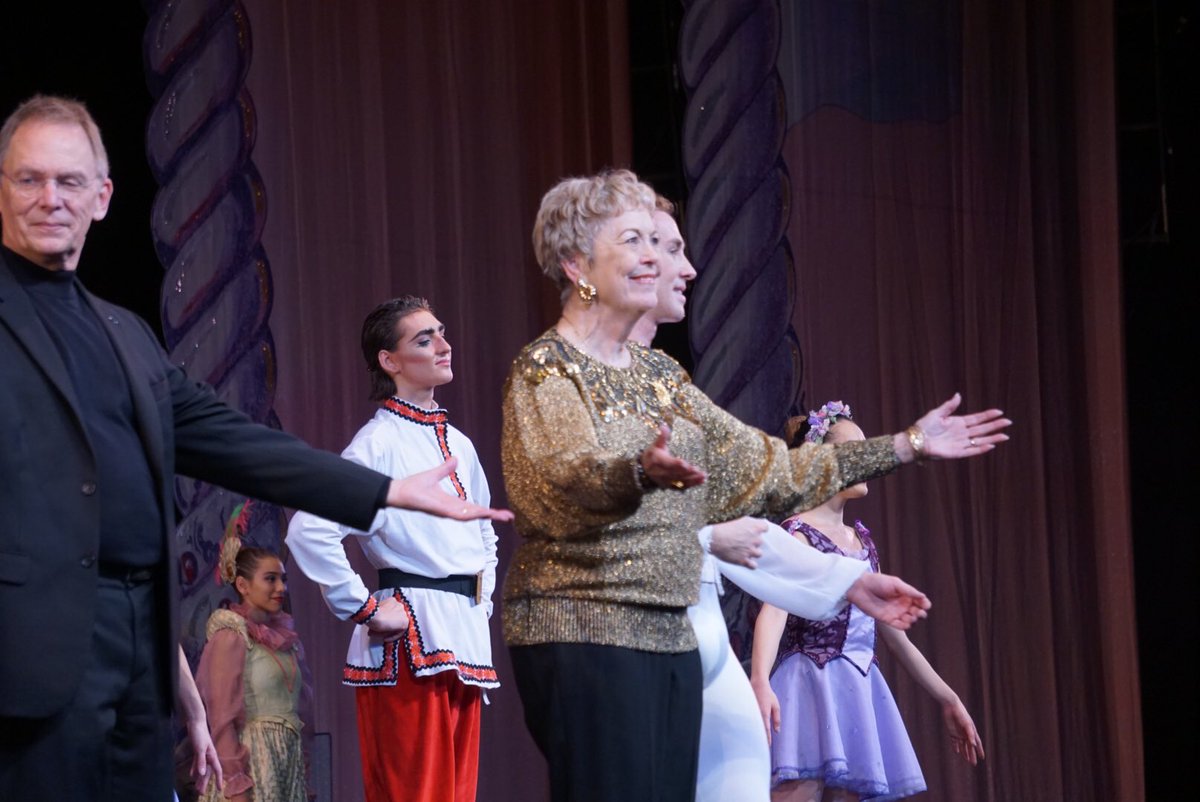 CalBallet's tweet image. Thank you Maxine Mahon for your gift to San Diego that is Nutcracker. #newnutcrackerin2019