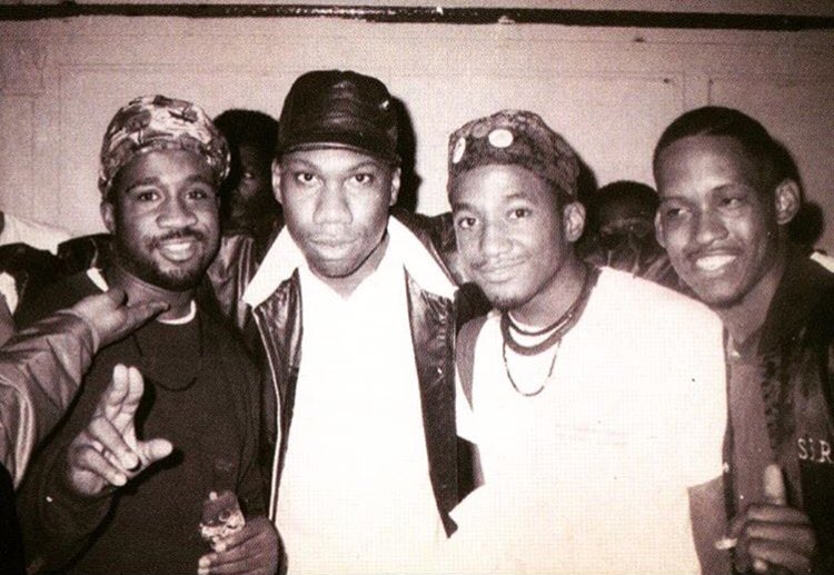 b_oldskool's tweet photo. Mike G, KRS-ONE, Q-Tip &amp; Lovebug Starski https://t.co/sRwFmqV06U