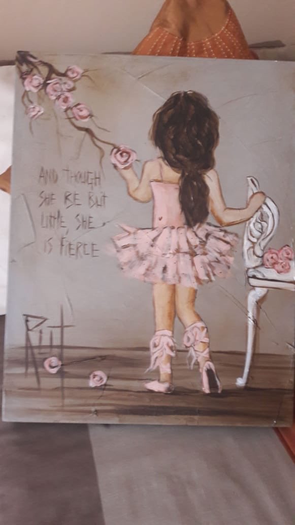 Klara-belle se peet ma het haar geskilder.