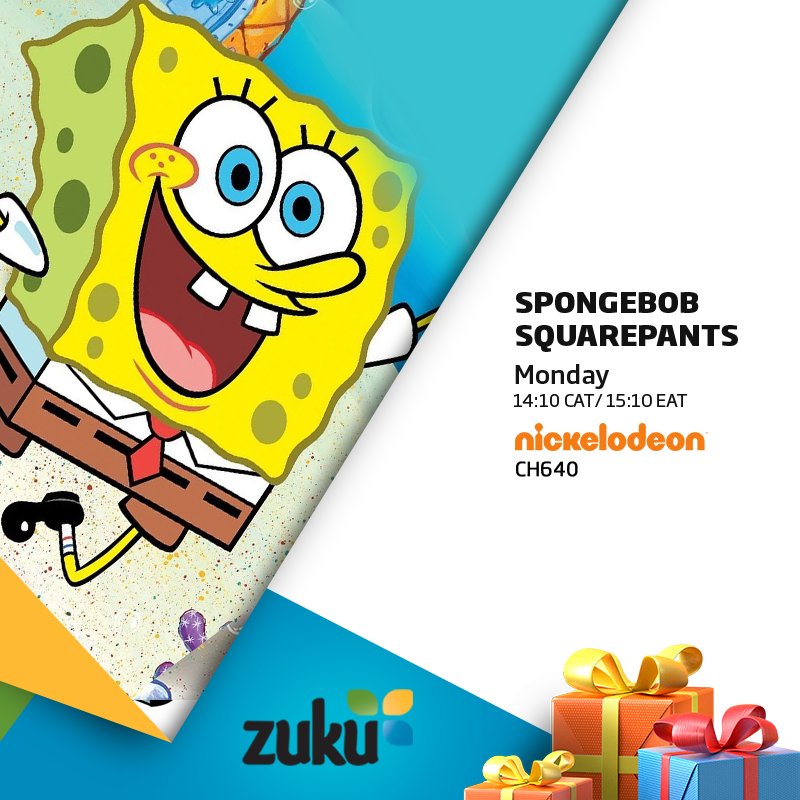 SPONGEBOB SQUAREPANTS – Monday at 14:10 CAT /15:10 EAT on Nickelodeon Channel 640 Sandy takes her “Science Scout” troop on a trip to the moon. In space, no one can hear you NYAH-NYAH-NYAH-NYAH!