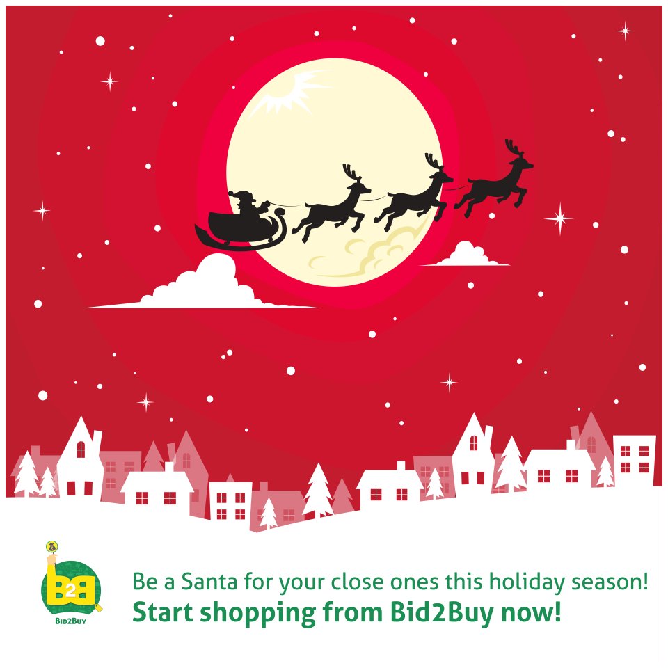 Bid2buy_India's tweet photo. Haven't brought Christmas gifts for the family yet? Get started now at #Bid2Buy
#ShopSmartWithBid2Buy #ChristmasWeek #FestivalShopping #ItsTimeToBid #onlineshoppingindia #shoponlineindia #onlineshopping #Fashion #HomeDecor #TechAccessories #GymAccessories #Jewellery https://t.co/m2l52OncpT