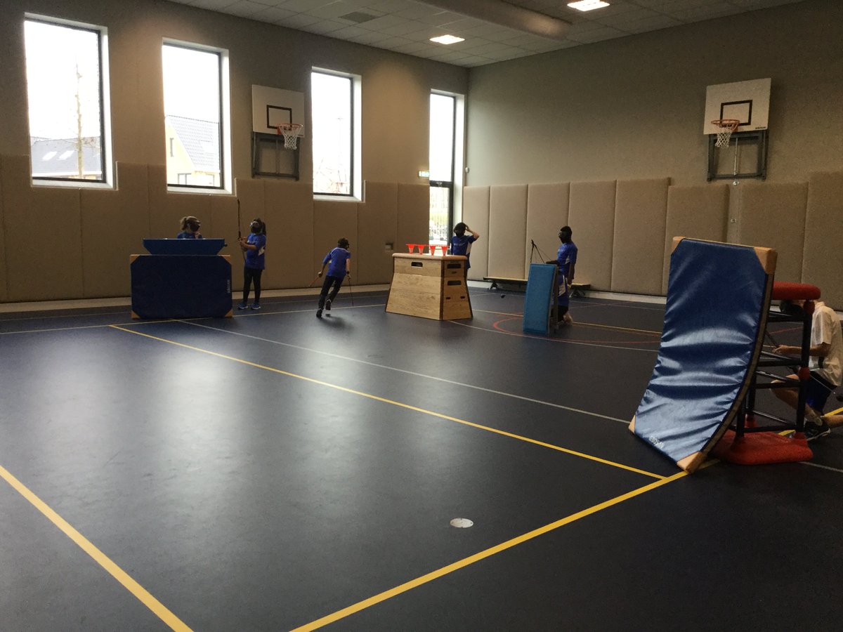 Christmas spirit at Rivers... the students played Archery Attack in Physical Education. A bit like dodgeball but with soft tipped arrows and masks #greatfun #archeryattack