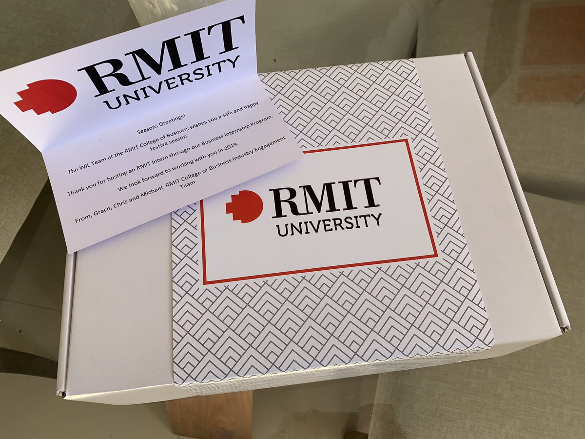 ohmpower_com_au's tweet photo. @RMIT Thank you for the thoughtful gift and the exceptional students that we hosted in 2018! #Christmas⁠ ⁠ #WIL https://t.co/HNih1wjDjA