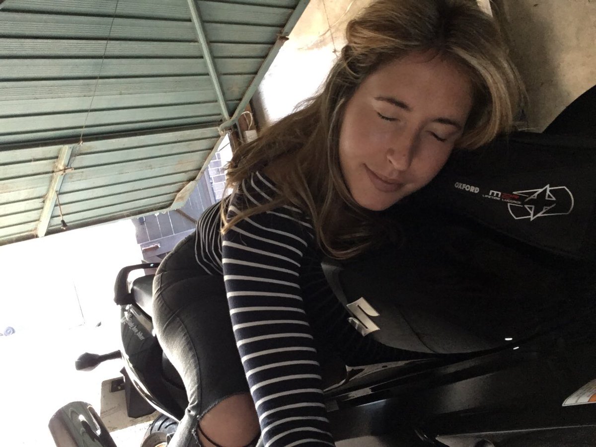 BDeadman's tweet photo. Can’t wait to get back on my bike! Bring on the spring 👌☺️😎 #bikerchick #girlswhoride #motorbikelove https://t.co/8LNTFOmWVo