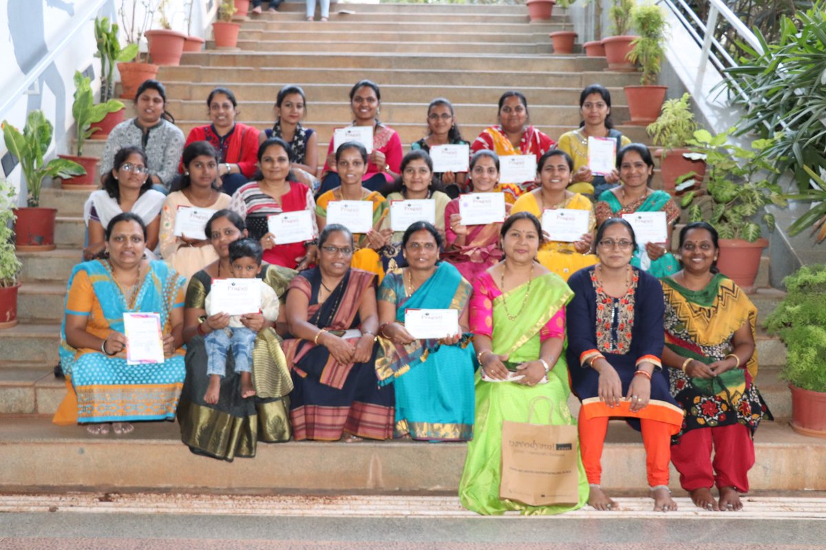 DFmicroentp's tweet photo. This journey of a thousand miles begins with one step.
Peeks of Pragati training in association with Navodyami Program. We heartily congratulate Mrs.Chinmayi Patil for mentoring the candidates with her amazing experience on Denimbags training workshop.
#navodyami https://t.co/KZjd5bWa07