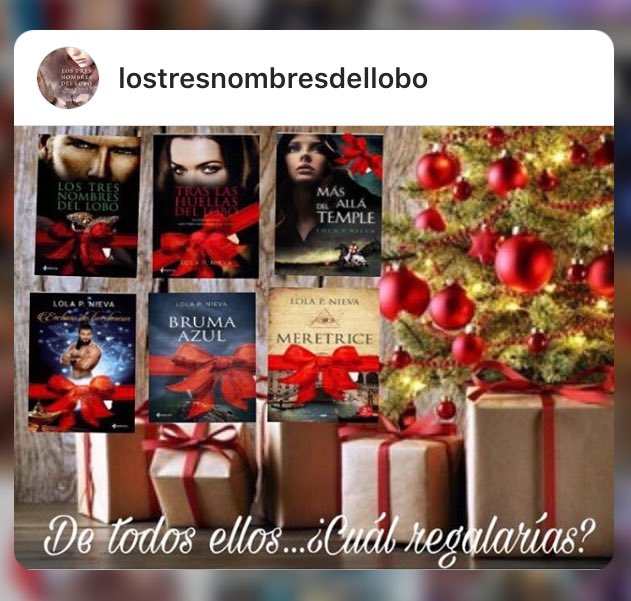 LasLobasdGunnar's tweet photo. ¡Felices Fiestas #FansBooksLolaPNieva! ¿Habéis pedido alguno? ¿Esperáis algún 📚?
1📚 #LosTresNombresdelLobo
1.5📚 #ElDespertardelLobo
2📚 #TraslasHuellasdelLobo
📚 #MásAlládelTemple
📚 #EsclavodeTusDeseos
📚 #BrumaAzul
📚 #Meretrice
📚 #LaPerladeAgua
3📚 #ElÚltimoAullido Abril19 https://t.co/lt3RYGK7Lh