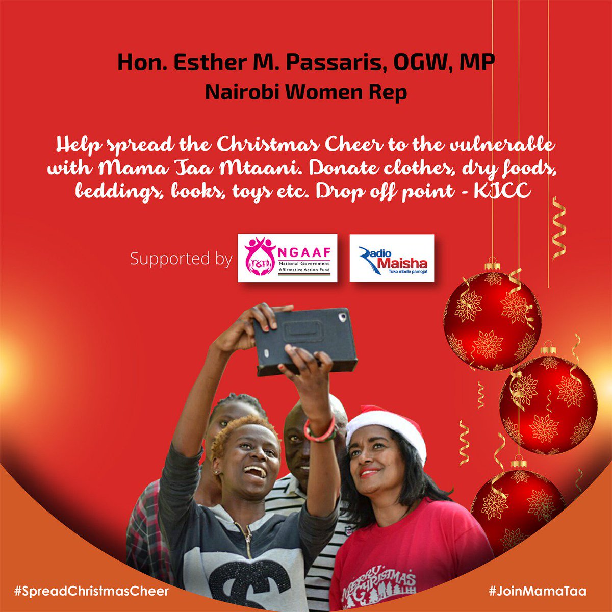 As much as christmas is a time for friends, family and celebration, there are people who probably aren’t having such a great time. @Estherpassaris
#SpreadChristmasCheer