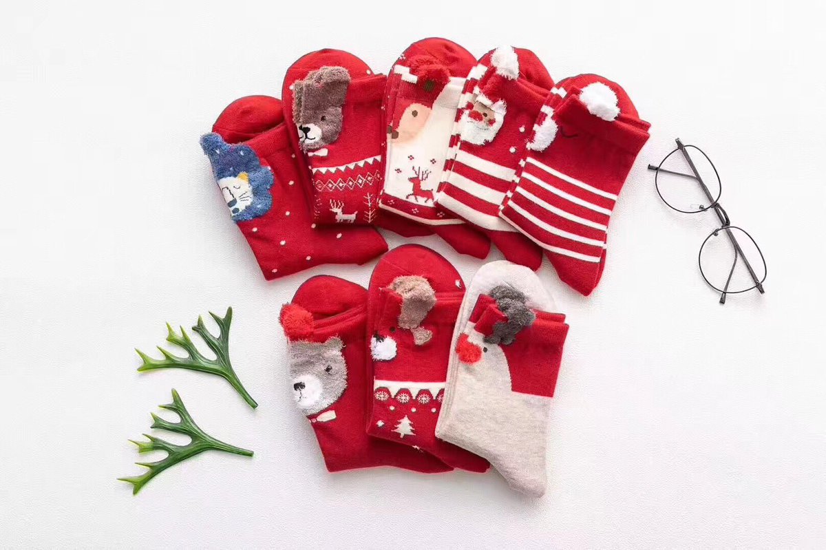 SusanMo9's tweet image. Tomorrow is Christmas Day! Merry Christmas!
For Christmas, we prepare  socks for Christmas specially. 
Kaishili always chase fashion and meet customers’need, not only make socks yarn but also socks.
Hope you trust us and contact us.