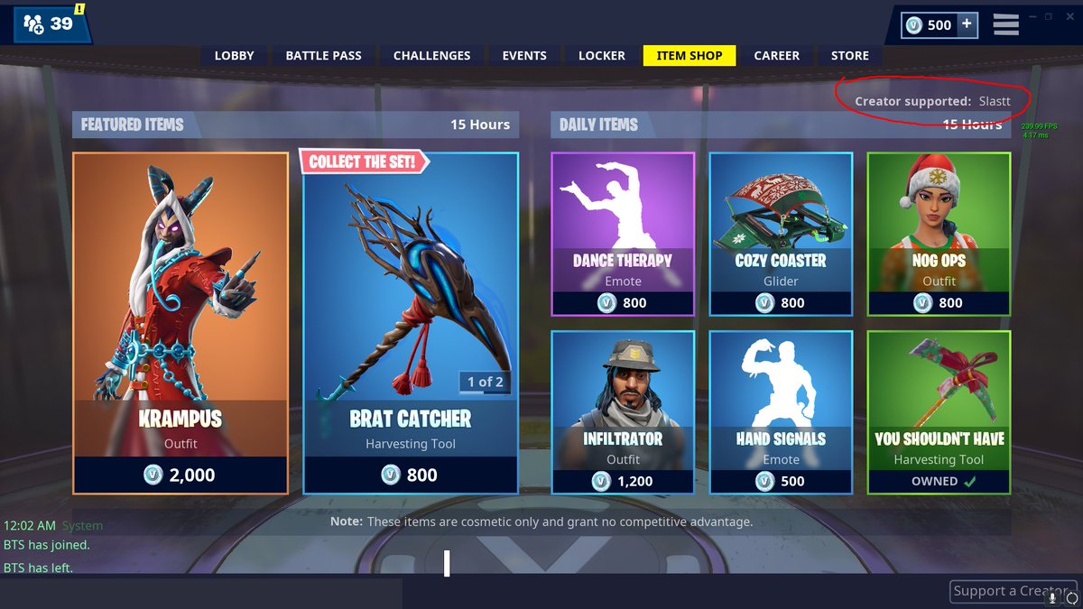 got a content creator code :)

USE CODE SLASTT IN ITEM SHOP XD