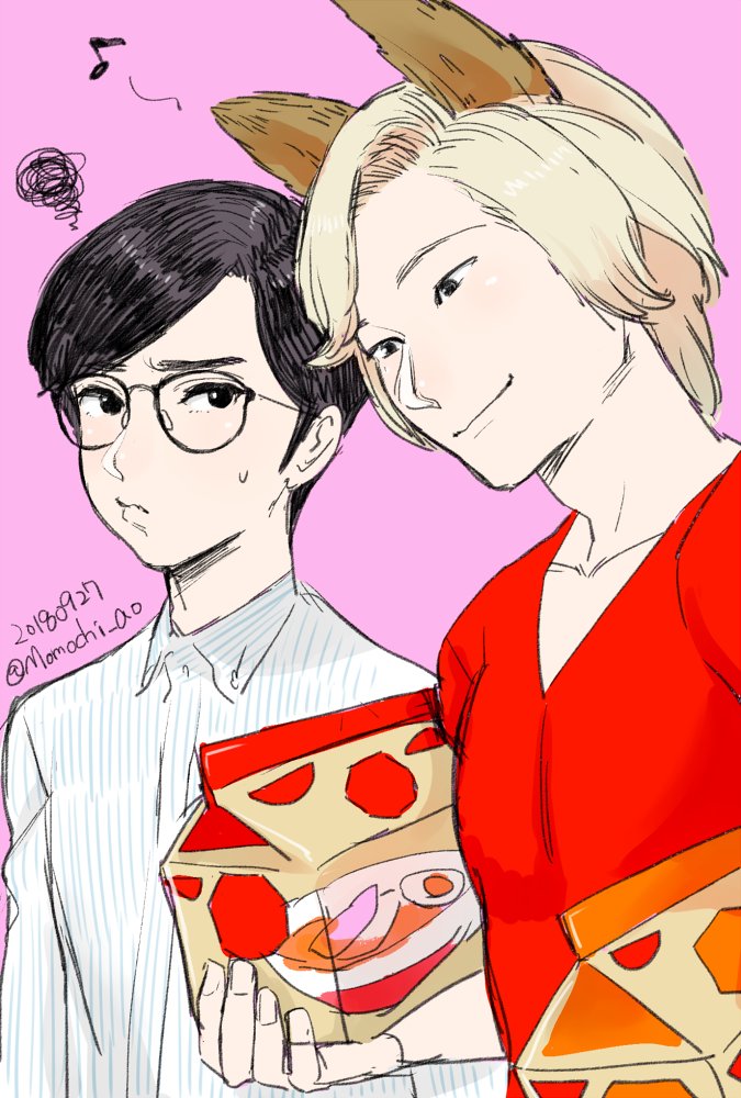 9月に描いてたやつですが #全粒粉の妖精 #カズレーザー #千葉雄大 #ラ王 #クリスマスなので赤い画像貼る #メリークリスマス 