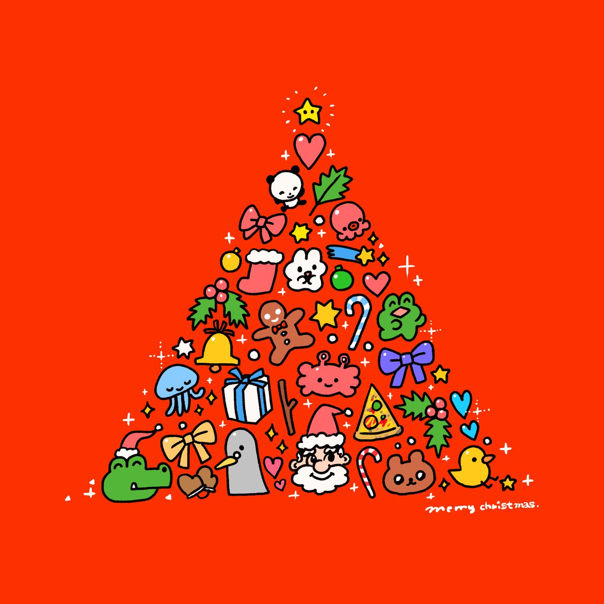 「クリスマスは思い出がたくさん 」|やさうさちゃんのイラスト