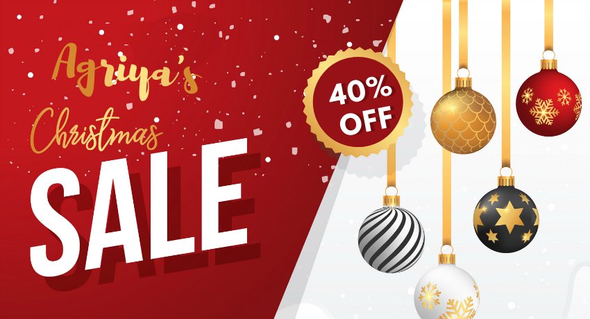 This season, Agriya gifts you an unrivaled 40% flat discount on all our best-selling ready-made software solutions to kickstart that digital business you always wanted to invest on. Learn more, goo.gl/uTa7ji #ChristmasDeal #Startup #XmasOffer #ChristmasDiscount