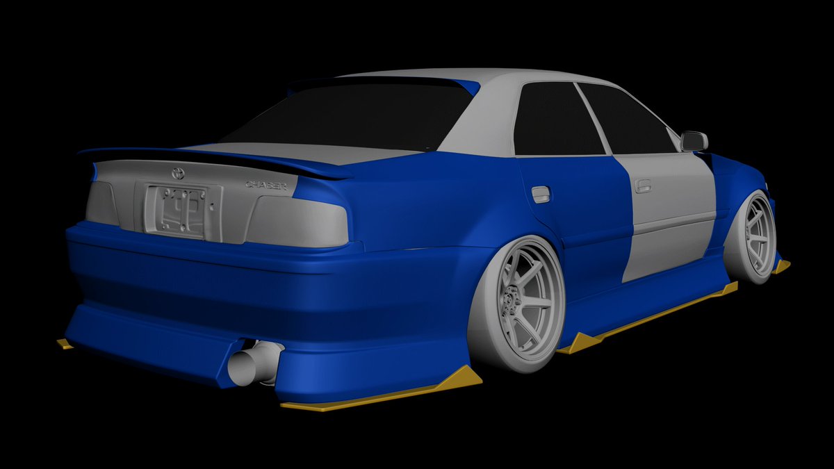 JZX100 Chaser - BN Sports kit - Origin fenders + front aero add