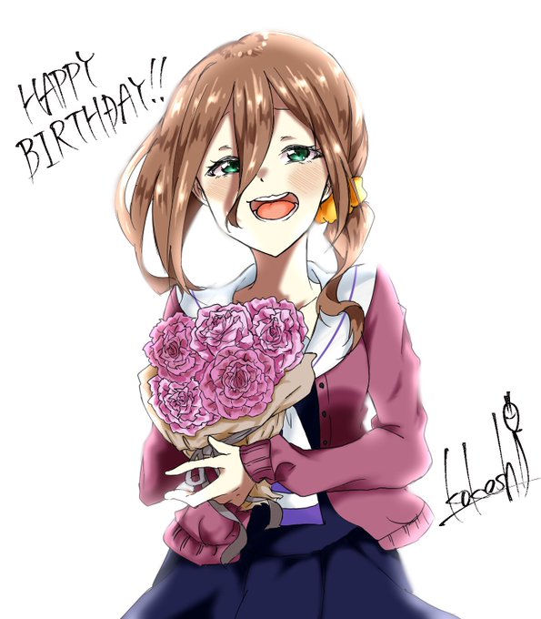 こけしさんがTwitterに投稿した白鳥トモエ(ゾンビランドサガ)のイラスト。