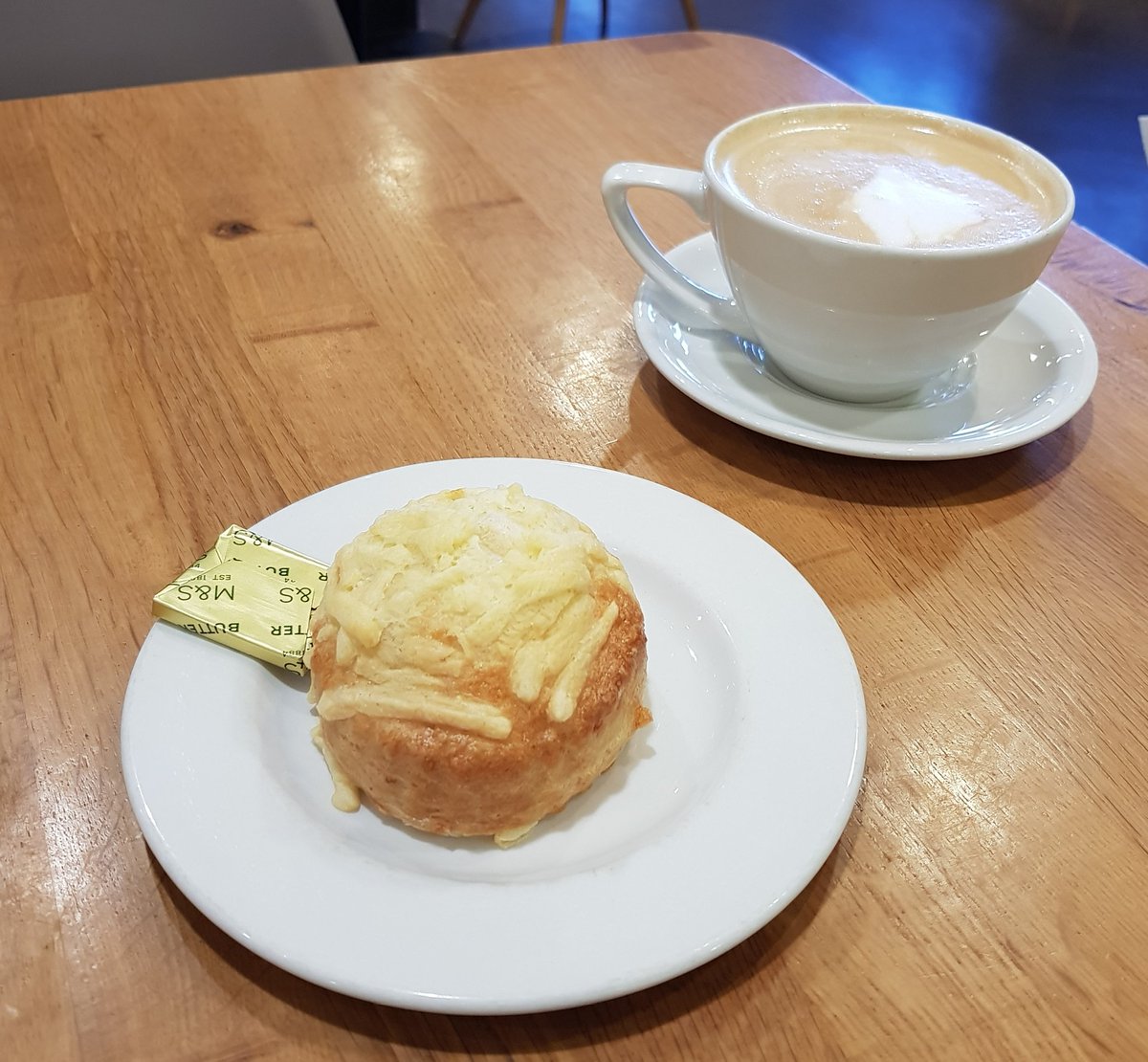 johnedance's tweet photo. There's only one thing that annoys Jess more than me starting Xmas shopping on Xmas Eve and that's the tradition of stopping an hour in for a cheese scone and coffee at M&S.
#xmastradition #nopanic #loadsatime https://t.co/s7M9ZfWm21