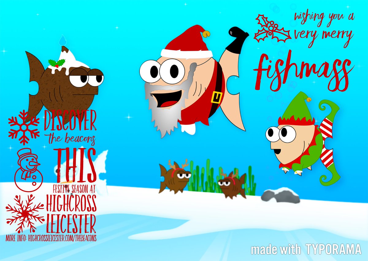 HXBeacons's tweet photo. Its a Merry Fishmass to one and all from my #Festive #LEDS this #ChristmasEve Have a wonderful Christmas 2018 and a fantastic start to 2019! #Christmas @Highcross #festivities #animation #festivefish https://t.co/zogJ0SGaJf